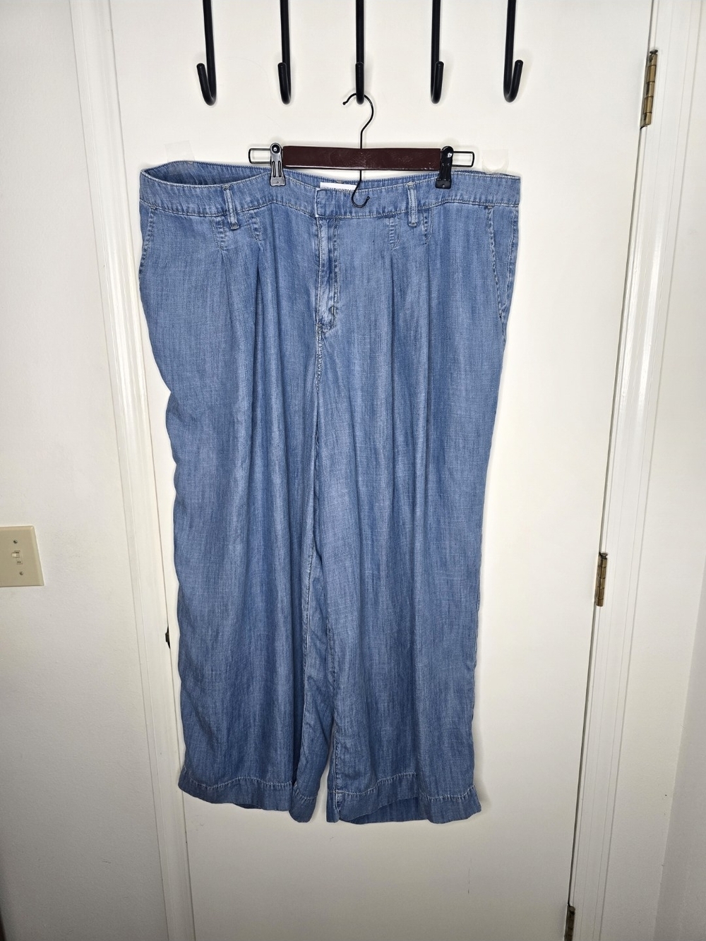 Lane Bryant Light Blue Mid-rise Wide Leg Lyocell Pants Size 22
